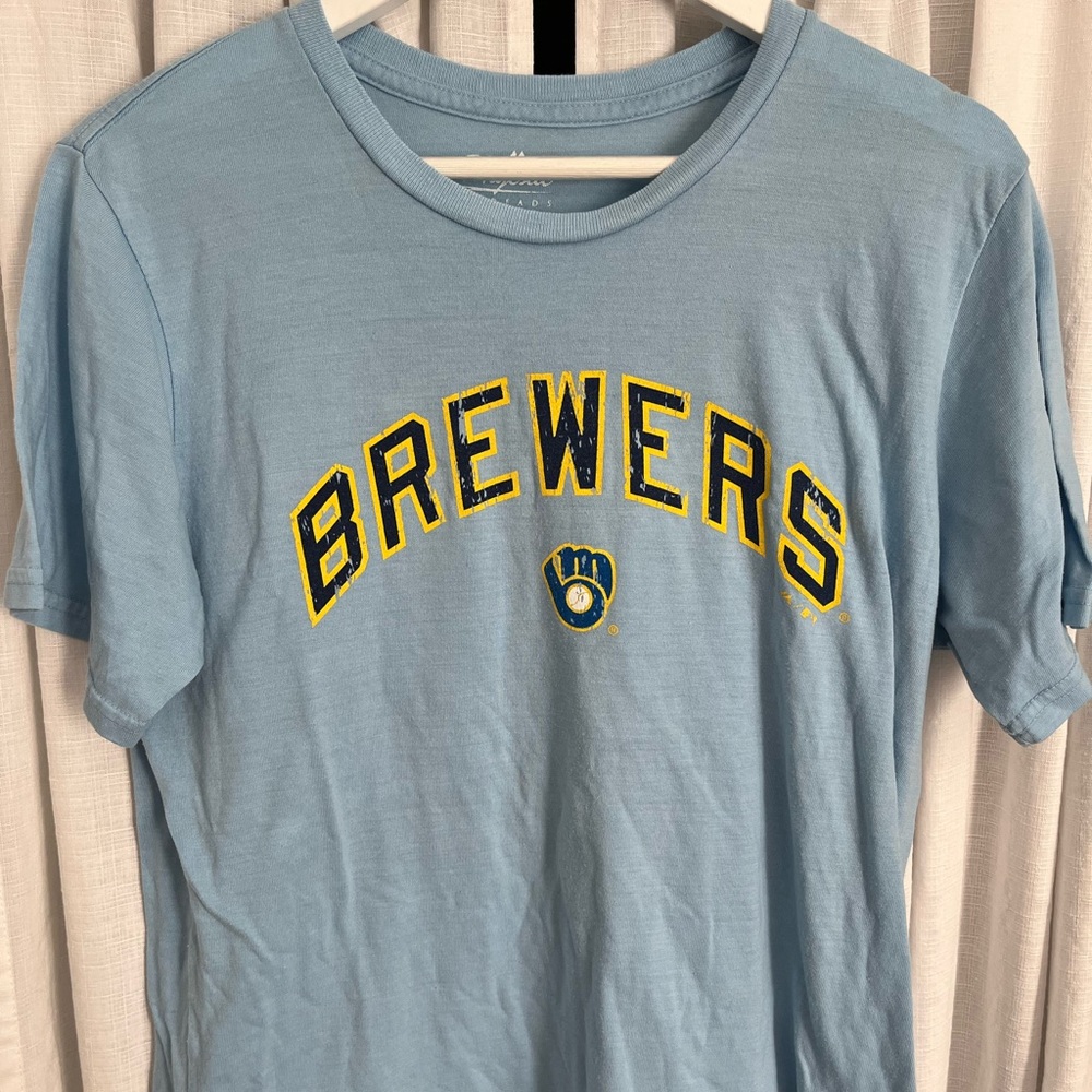 Blue Milwaukee Brewers Christian Yelich T-Shirt